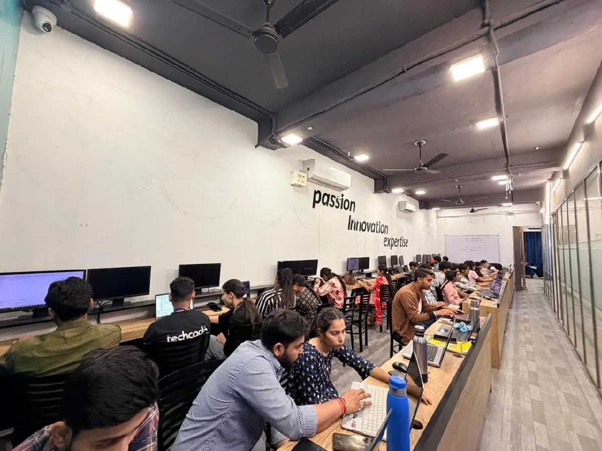 The techcadd Phagwara campus, where the testing batches run